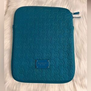 Michael Kors Blue Logo Tablet Sleeve